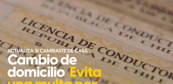 Cambio de domicilio licencia de conducir.