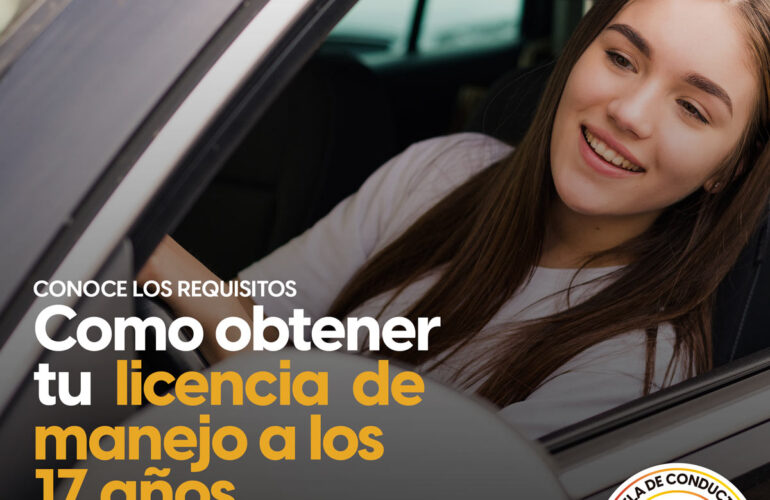 Cómo obtener la licencia de conducir a los 17 años